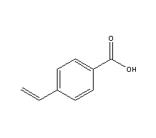 4-乙烯基苯甲酸分子式结构图