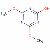 4,6-二甲氧基-1,3,5-三嗪-2(1H)-酮分子式结构图