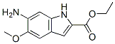 6-氨基-5-甲氧基吲哚-2-甲酸乙酯分子式结构图