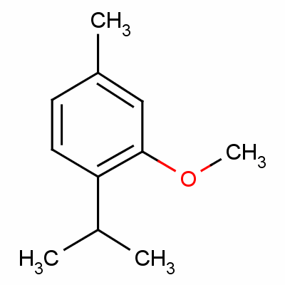 麝香草酚甲醚分子式结构图