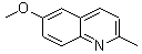 6-甲氧基喹哪啶分子式结构图
