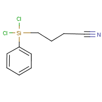 (3-氰丙基)苯基二氯硅烷分子式结构图