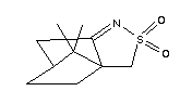 (+)-10-樟脑磺内酰亚胺分子式结构图
