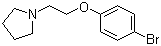 1-(2-(4-溴苯氧基)乙基)吡咯烷分子式结构图