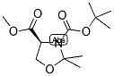 (S)-(-)-3-BOC-4-甲氧羰基-2,2-二甲基-1,3-恶唑烷分子式结构图