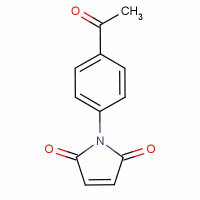 N-(4-乙酰苯)马来酰胺分子式结构图