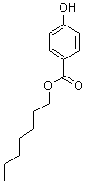 正庚基对羟基苯甲酸酯分子式结构图