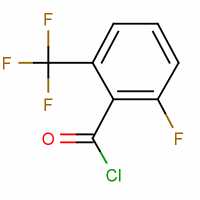 2-氟-6-(三氟甲基)苯甲酰氯分子式结构图