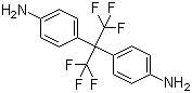 2,2-双(4-氨基苯基)六氟丙烷分子式结构图