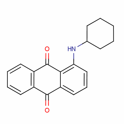 1-环己胺基蒽醌分子式结构图