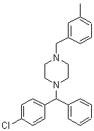 盐酸美克洛嗪分子式结构图