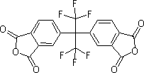 2,2'-双(3,4-二羧酸)六氟丙烷二酐分子式结构图