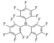 三(五氟苯)硼烷分子式结构图