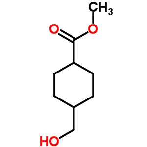 反式-4-(羟基甲基)环己烷羧酸甲酯分子式结构图