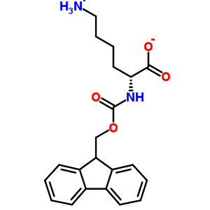 N-(9-芴甲氧羰基)-D-赖氨酸分子式结构图