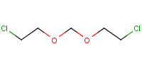 双-(2-氯乙氧基)甲烷分子式结构图