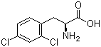 2,4-二氯-L-苯基丙氨酸分子式结构图