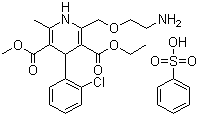 苯磺酸氨氯地平分子式结构图