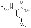 N-乙酰蛋氨酸分子式结构图