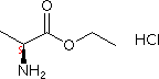 L-丙氨酸乙酯盐酸盐分子式结构图