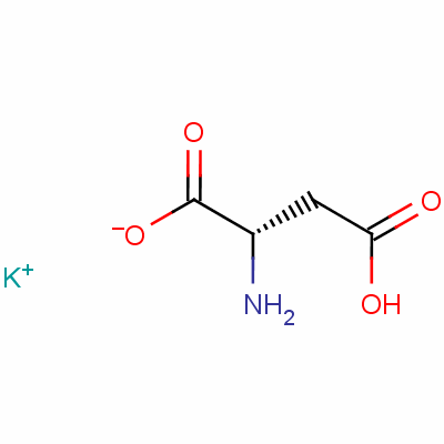 L-天冬氨酸钾分子式结构图