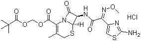 头孢他美酯.盐酸盐分子式结构图