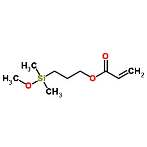 (3-丙烯酰氧基丙基)二甲基甲氧基硅烷分子式结构图