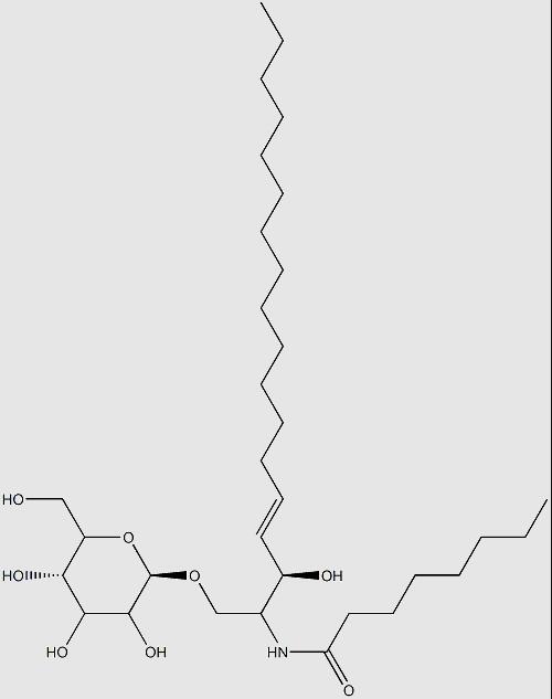 C8-葡萄糖神经酰胺分子式结构图