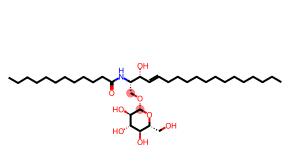 葡萄糖(Β) 月桂酰 神经酰胺分子式结构图