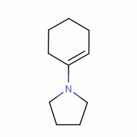 1-(1-吡咯烷)环己烯分子式结构图