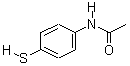 4-乙酰氨基苯硫酚分子式结构图