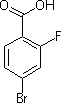 4-溴-2-氟苯甲酸分子式结构图