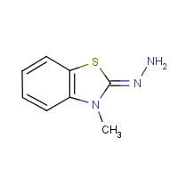 3-甲基-2-苯并噻唑啉酮腙分子式结构图