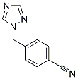 4-(1H-1,2,4-三唑基甲基)苯腈分子式结构图