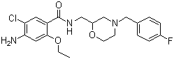 莫沙必利分子式结构图