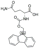 N-[9H-芴-9-基甲氧羰基]-D-谷氨酰胺分子式结构图