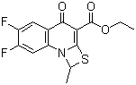 6,7-二氟-1-甲基-4-氧代-4H-[1,3]噻嗪[3,2-a]并喹啉-3-羧酸乙酯分子式结构图