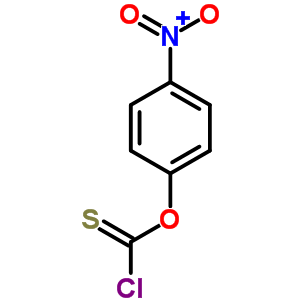 对硝基苯基硫代氯甲酸酯分子式结构图