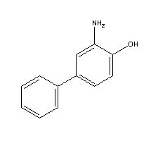 3-氨基-4-羟基联苯分子式结构图