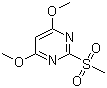 4,6-二甲氧基-2-甲磺酰基嘧啶分子式结构图