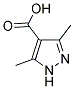 3,5-二甲基-吡唑-4-羧酸分子式结构图