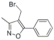 4-(溴甲基)-3-甲基-5-苯基异恶唑分子式结构图