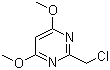 2-(氯甲基)-4,6-二甲氧基嘧啶分子式结构图