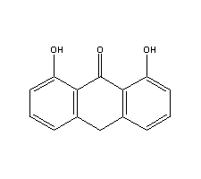 地蒽酚分子式结构图