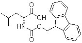 芴甲氧羰基-D-亮氨酸分子式结构图