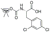 BOC-L-2,4-二氯苯丙氨酸分子式结构图