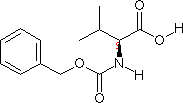 N-苄氧基羰基-L-缬氨酸分子式结构图