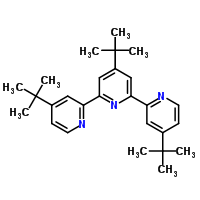 4,4',4''-三叔丁基-2,2':6',2''-三联吡啶分子式结构图