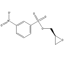 (2S)-间硝基苯磺酸环氧丙酯分子式结构图