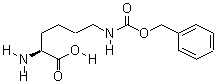 N(ε)-苄氧羰基-L-赖氨酸分子式结构图